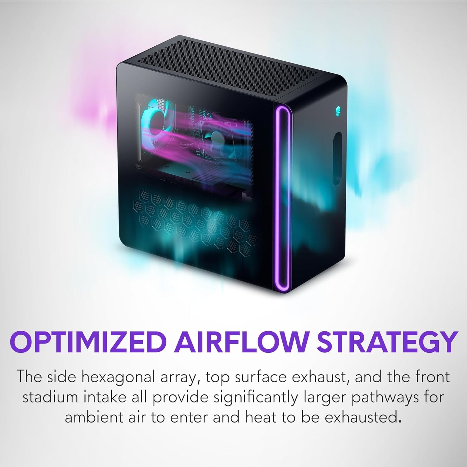 Alienware Aurora Gaming Desktop ACT1250 Front Angled Chassis