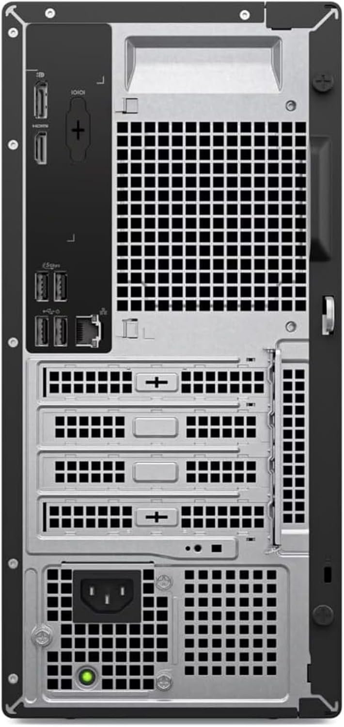 Dell Tower Desktop RTX 5060 rear IO and ventilation