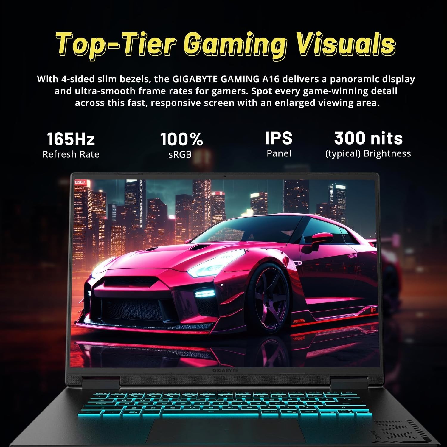 GIGABYTE A16 3VH gaming laptop
